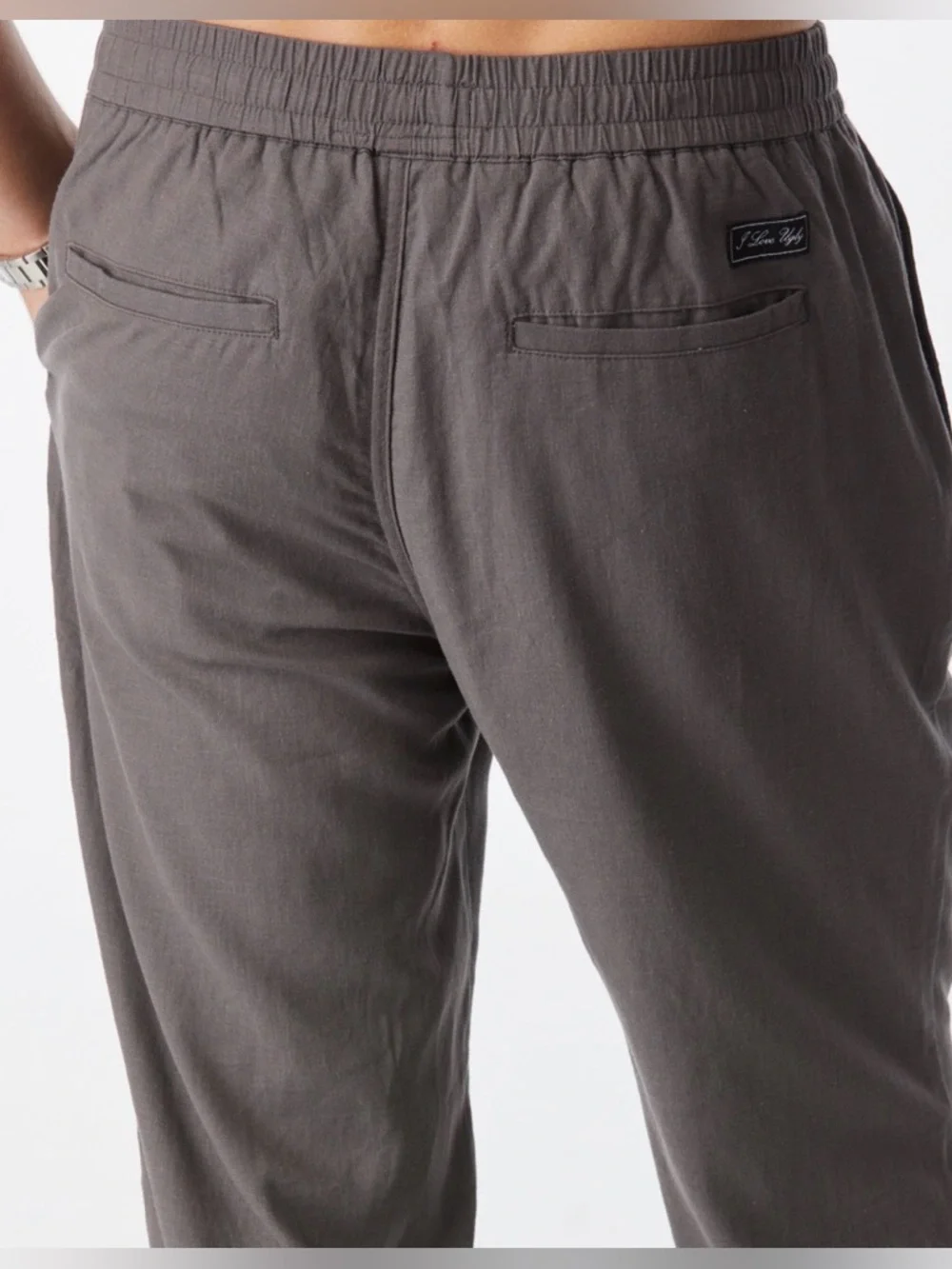 NWT - I Love Ugly Fitch Cropped Pant in Mushroom - Size L